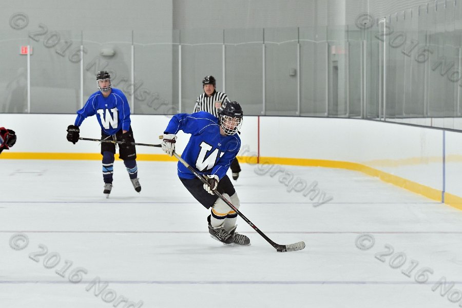 Wheaton College Men\'s Ice Hockey vs Middlesex Community College. - Photo By: KEITH NORDSTROM